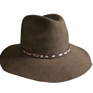 Eddy Bros Vintage Packer Hat  Large‎ Brown Wool EUC